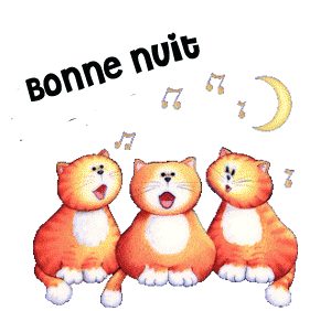 bonne nuit chats qui chante